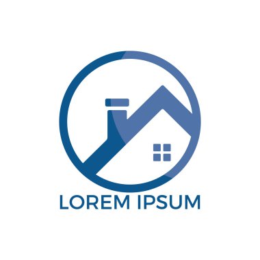 Yaratıcı Emlak logo tasarımı. Emlak ve inşaat Logo tasarımı. Emlak hizmeti, inşaat, büyüme ev, ev concept yukarı ok.