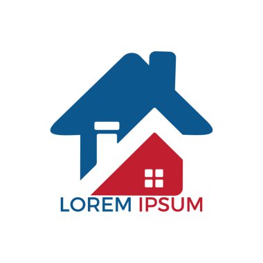 Yaratıcı Emlak logo tasarımı. Emlak ve inşaat Logo tasarımı. Emlak hizmeti, inşaat, büyüme ev, ev concept yukarı ok.