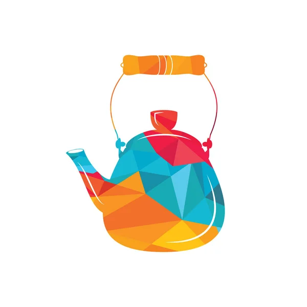 Teapot Vector Icon Design Teapot Kettle Colorful Vector Icon Isolated — Stock Vector