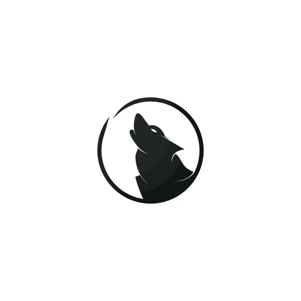 Wolf Vector Logo Design Template — Stock Vector
