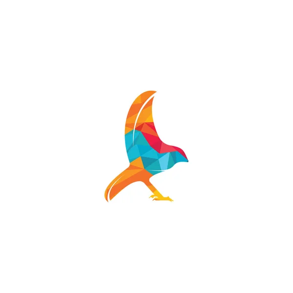 鳥ベクトルロゴデザインテンプレート — ストックベクタ