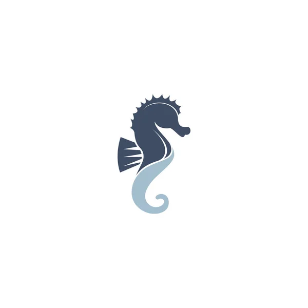 Design Des Sea Horse Vektor Logos — Stockvektor