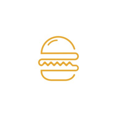 Burger vektör logosu tasarımı. Burger Cafe logosu..