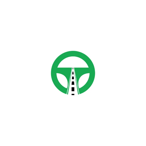 Дизайн Логотипу Школи Кермо Дорожній Значок — стоковий вектор