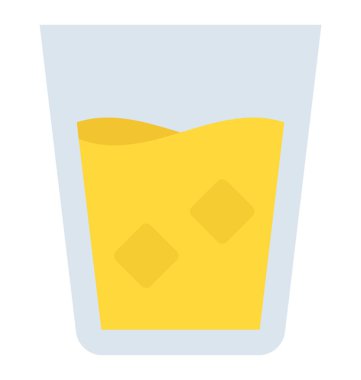 Bir yaz içeceği, margarita düz simgesi