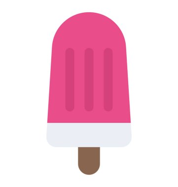 Dondurma, dondurma düz simgesi