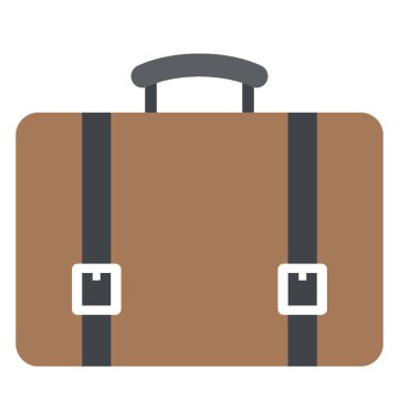 Bir el turist çanta, Bagaj düz simgesi