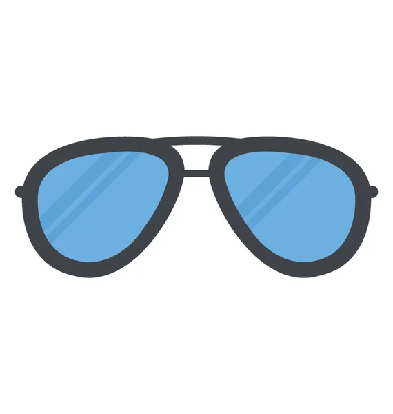 Eyewear Sunglasses Flat Icon — Stock Vector