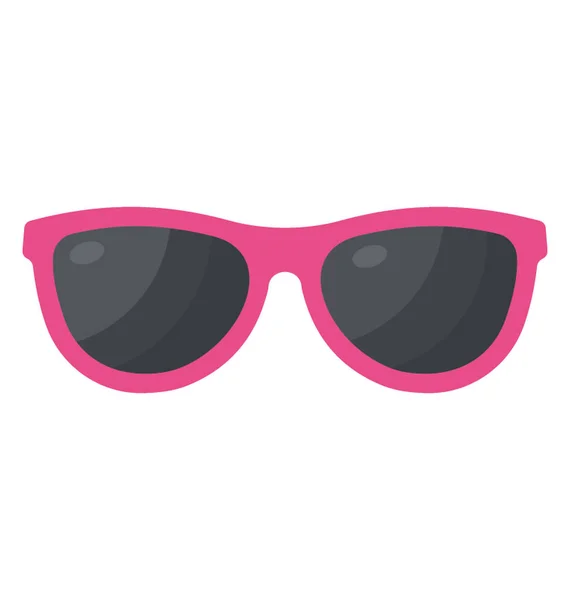 Desgaste Ocular Gafas Sol Icono Plano — Vector de stock