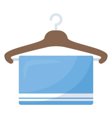 Askı üzerinde asılı havlu banyo