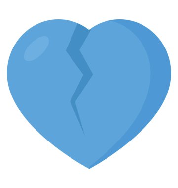 Bir kırık kalp bayraklarında kayıp sevgilisi kavram