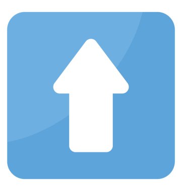 Belirli yan bayraklarında yönünü yukarı ok