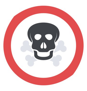 zararlı uyarı işareti duman 