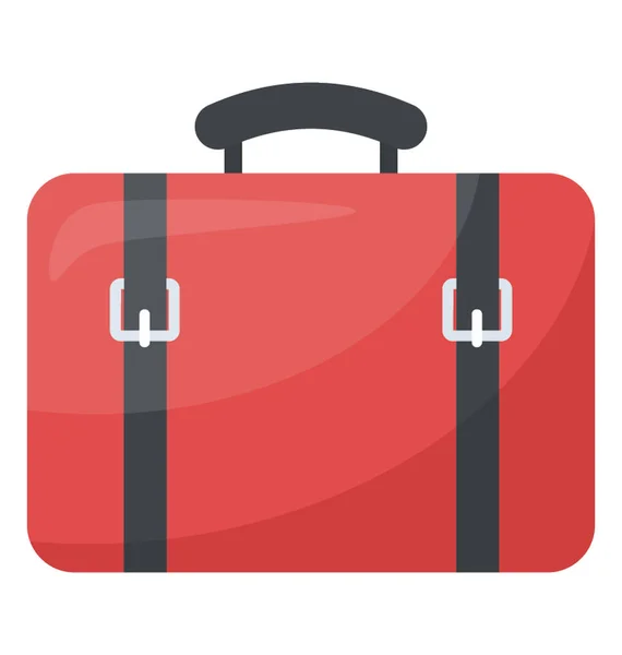 手持式旅游包 行李平面图标 — 图库矢量图片