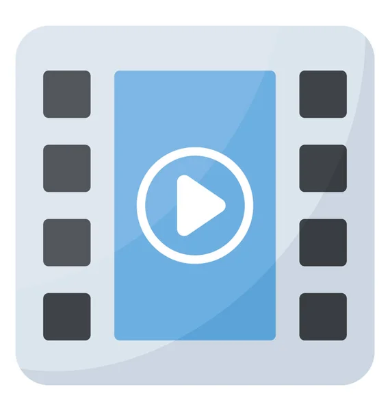 Eine Multimedia Datei Filmrolle — Stockvektor