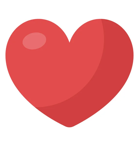 Kalp Sembol Sevgi Kavramı Gösterir — Stok Vektör