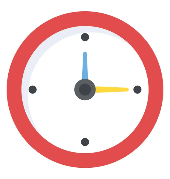 Reloj Para Actualización Tiempo Que Muestra Hora Actual — Vector de stock