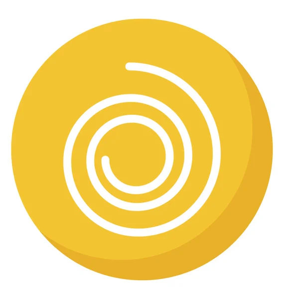 Símbolo Botón Ciclón Color Amarillo — Archivo Imágenes Vectoriales