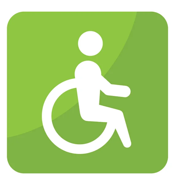 Mezinárodní Invalidní Vozík Symbol — Stockový vektor