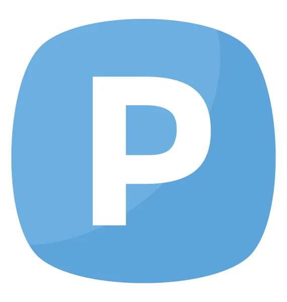 Parkering Spa Över Tecken Symboliska Borttagningar Fördelning Symbol — Stock vektor