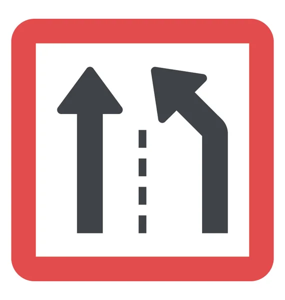 Instrucciones Conducción Para Cambiar Las Condiciones Carretera — Archivo Imágenes Vectoriales