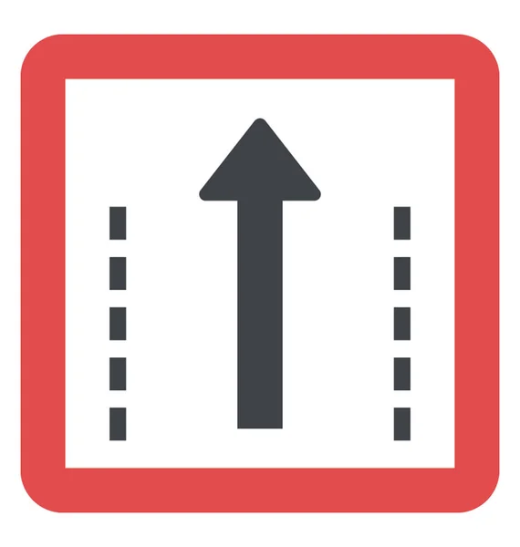 Jednosměrný Dopravní Značka — Stockový vektor