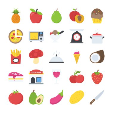 Yiyecek ve içecekler Icons Collection 