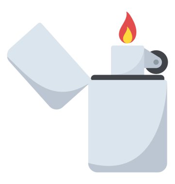 Sigara içinde her zamanki kadar bir çakmak yaktı