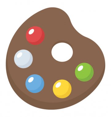 Sanat beş renk paleti 