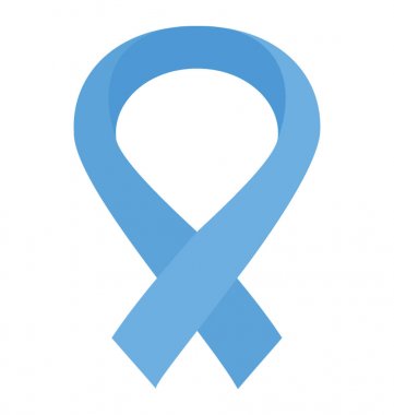 Düz simgesi tasarım prostat kanseri sembolü