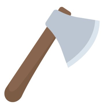 Bir orman aracı, balta düz simgesi