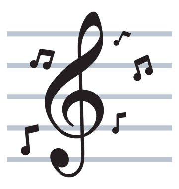 Nota müzik temsil eden