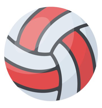 Düz simgesi tasarım bir voleybol