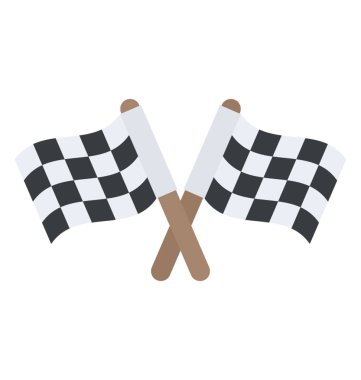 Damalı bayrak bitiş çizgisine sporda kullanılan