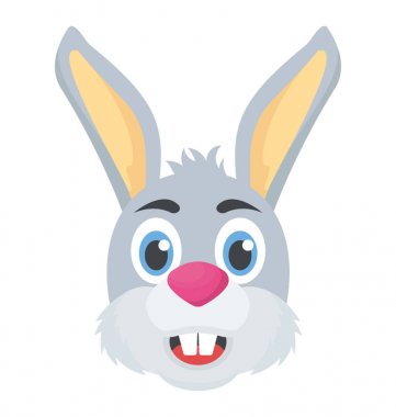 Bir sevimli tavşan tavşan kafası