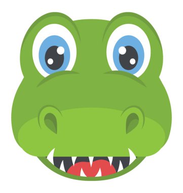 Timsah yüz görünümü kadar yakın