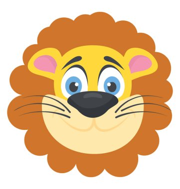 Orman hayvan aslan yüz kralı