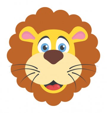 Orman hayvan aslan yüz kralı