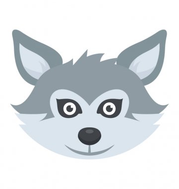 Bir vahşi hayvan beyaz tilki yüz