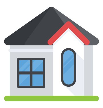 Düz simgesi tasarım bir yazlık