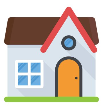 Bir ülkenin ev düz simgesi tasarımı