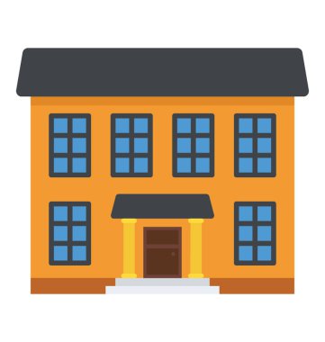 Bir ülkenin ev düz simgesi tasarımı