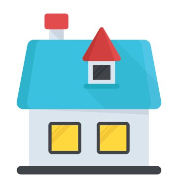 Düz simgesi tasarım bir Villa