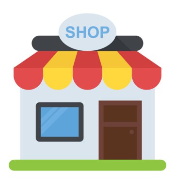 Bir dükkan bina küçük bir yerel bakkal