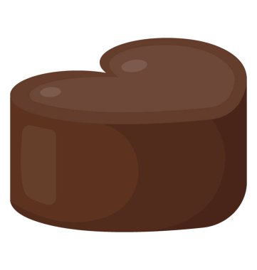 Çikolatalı kek kutlama kalp şeklinde