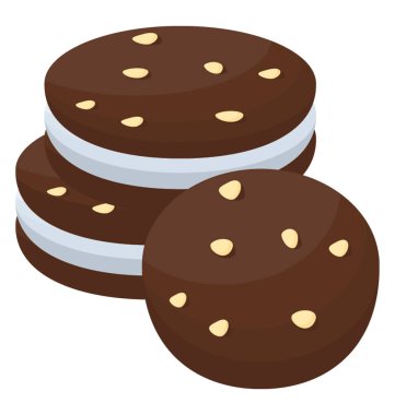 Çikolatalı Krem sandviç kurabiye