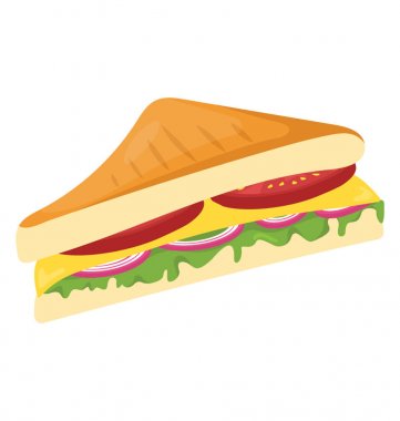 Genellikle panini bilinen tavuk sebze ızgara sandviç