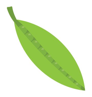 İçinde bezelye olan küçük küresel tohum kabuğu.