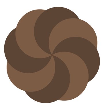 Spiral şeklinde çikolatalı kurabiye, çay zamanı snack