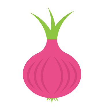 Düz simgesi tasarım bir soğan